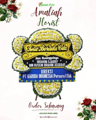 Papan Bunga Duka di Jatiasih